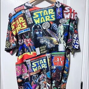Star Wars  size XL Vintage Comic strip print AOP graphic shirt Marvel style